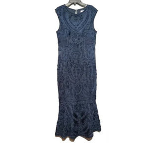 JS Collections Navy Midi Dress